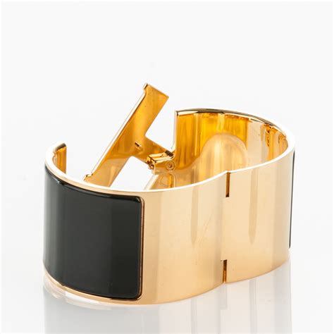 pre owned hermes h bracelet|Hermes extra wide enamel bracelet.